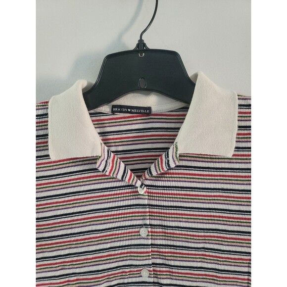 Brandy Melville Striped Caroline Top - Picture 2 of 7
